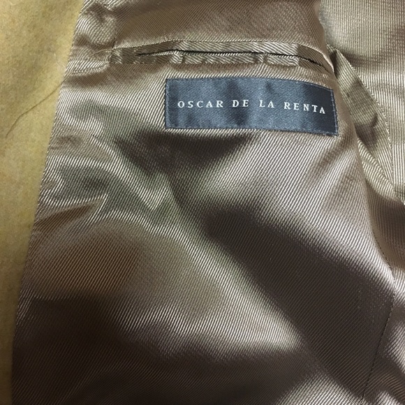 Oscar De La Renta 42L Sport Coat Blazer Suit Jacke - Picture 3 of 8